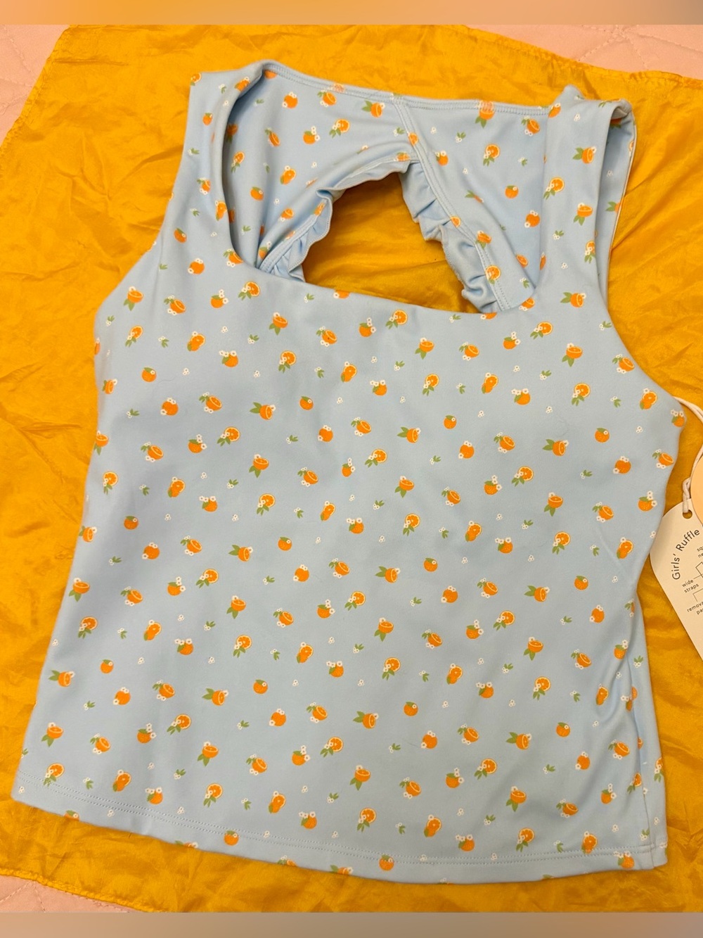 Blogilates Girls Ruffle Back Tank Top (size L) - Picture 1 of 6